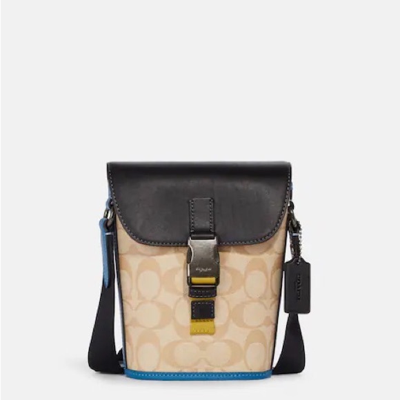 Coach Bags Coach Mens Track Small Flap Crossbody In Colorblock